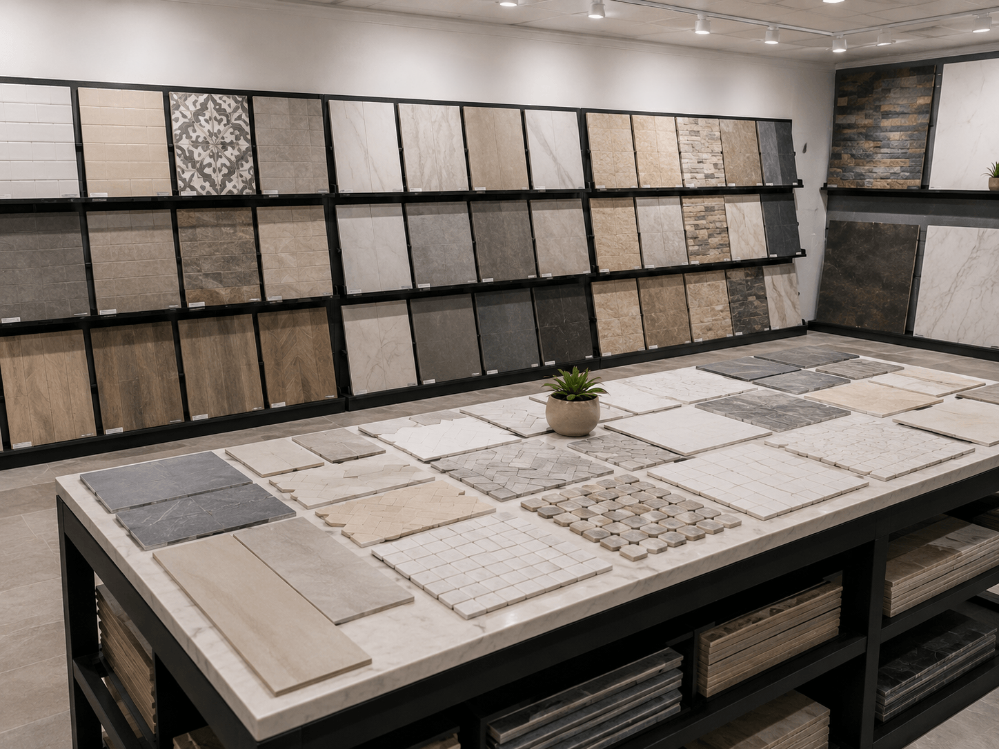 Ceramic, porcelain, and natural stone tile samples available in Houston, TX